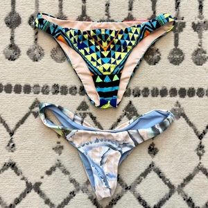 NWOT Two Mara Hoffman bikini bottoms, size XS